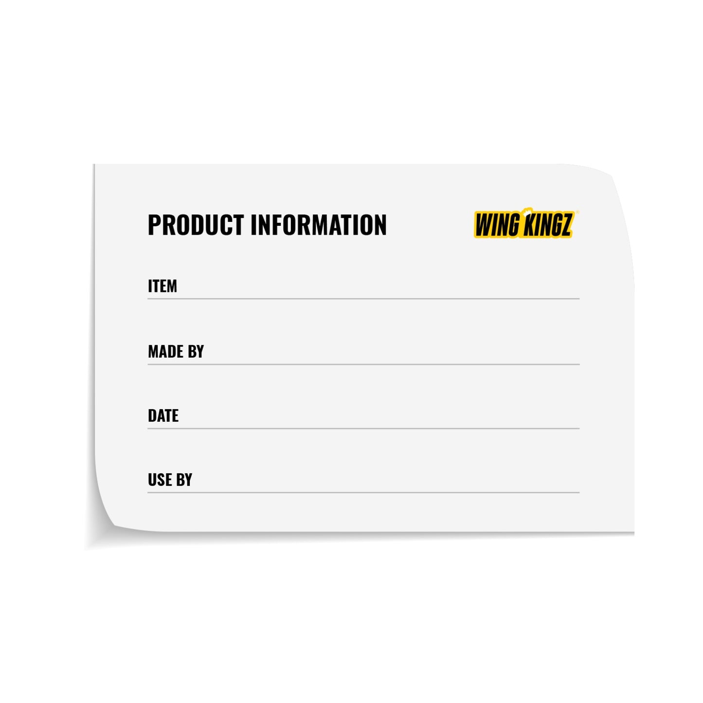 HACCP Labels x1,000 (approx.)