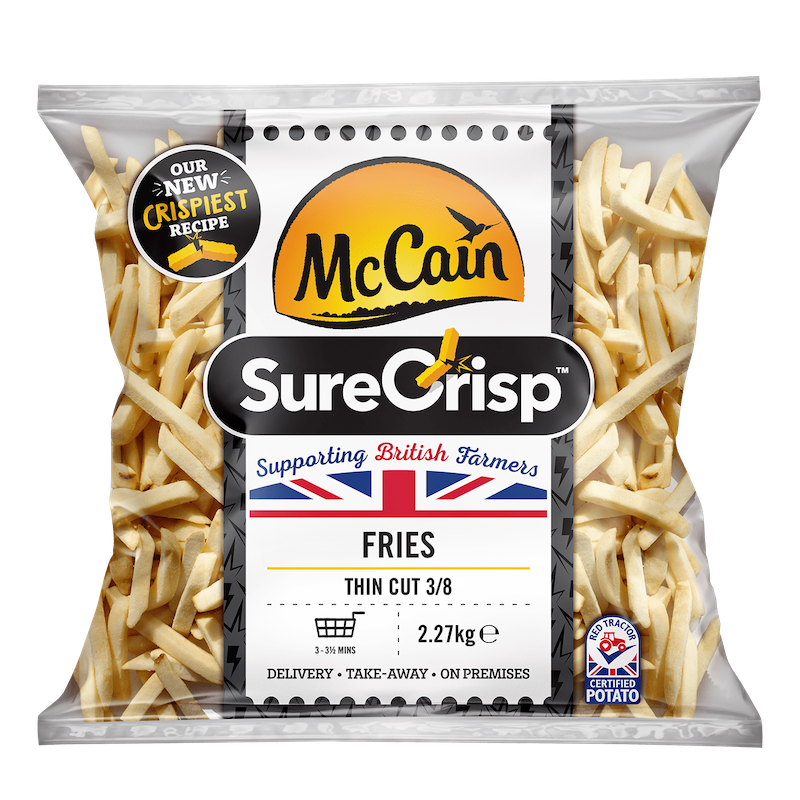 Mccain SURECRISP THIN CUT FRIES (4X2.5KG)