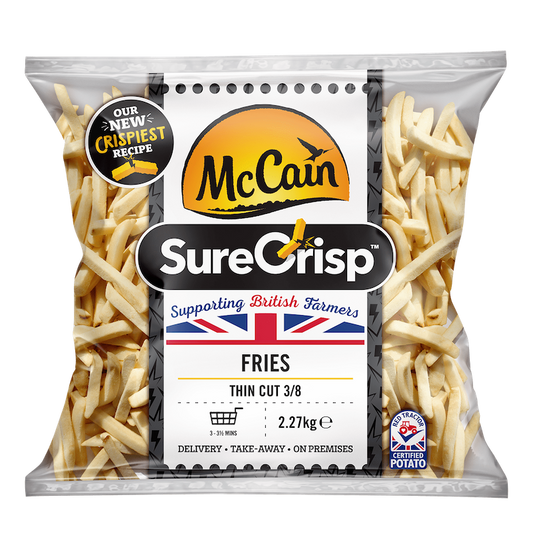 Mccain SURECRISP THIN CUT FRIES (4X2.5KG)